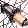 LSRRYD Road Bike Front Rear Wheels 700C V/C Brake Wheelset Carbon Fiber Hubs Aluminium Alloy Rims with Flat Spokes QR 8 9 10 11 Speed Cassette Flywheel (Color : Black Hub, Size : 700C) view 4