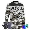 HECLOK Men's Long Sleeve Mountain Bike Jersey Downhill,Off-Road Jersey,Motocross Shirts,Wicking and Quick-Dry (TYP-5,XXS) view 1