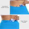 CHRLEISURE Women Tennis Golf Skirt with Pockets - High Waisted Crossover Golf Pleated Athletic Workout Dress Running Skort (AMZ072,Blue,S) view 3