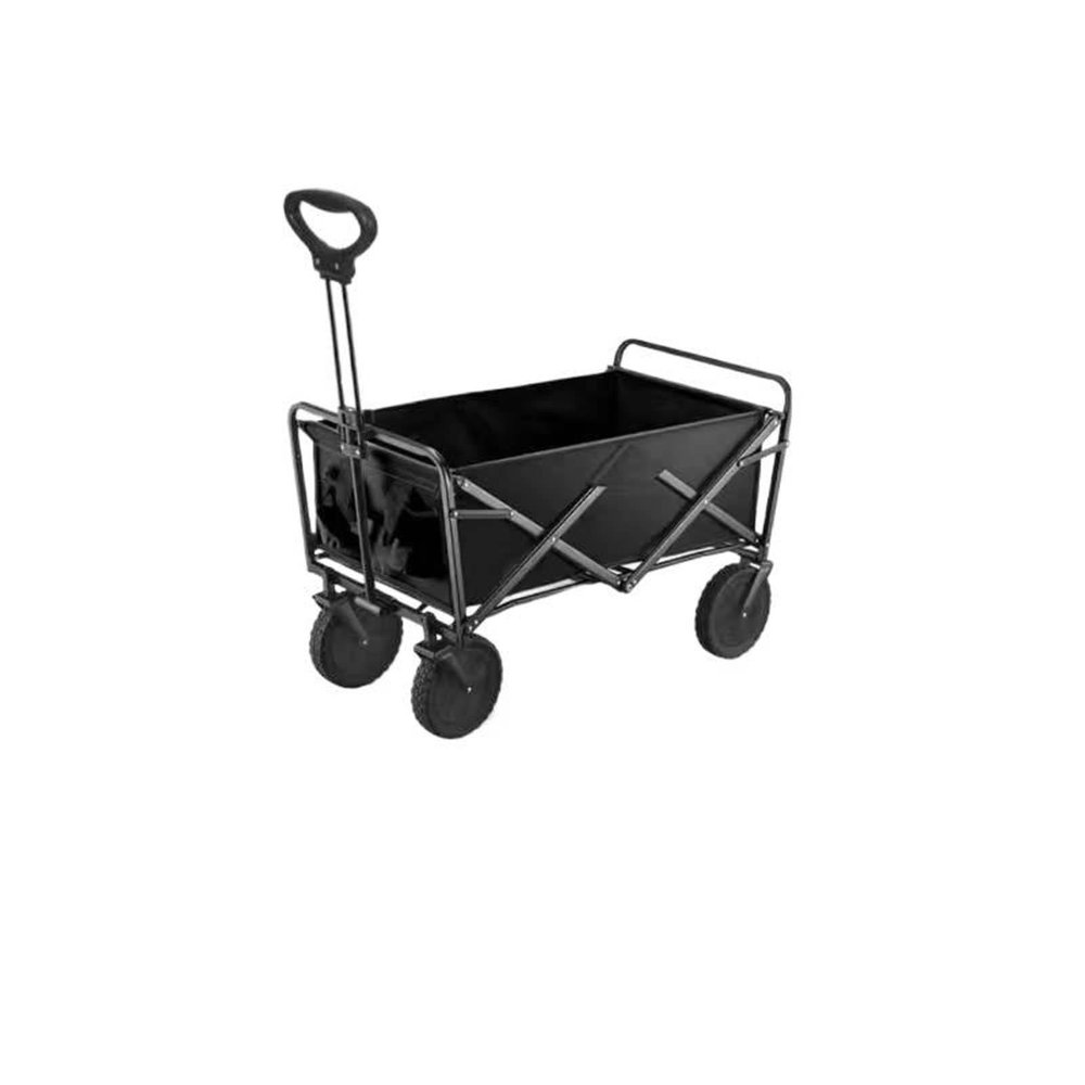 IdOmin Outdoor Camper stall Shopping Portable Camp car Folding Camping Hand Buggy, 51cmx13cmx 68cm, Black