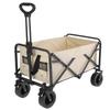 IdOmin Outdoor Camper stall Shopping Portable Camp car Folding Camping Hand Buggy, 51cmx13cmx 68cm, Black view 2