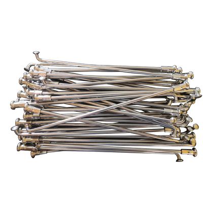 12 Gauge 304 Stainless Steel Electric Bicycle Spokes and Nipples 12G Silver Color E-Bike Spokes of Bag of 36 PCS Dia. About 2.6MM (230MM)