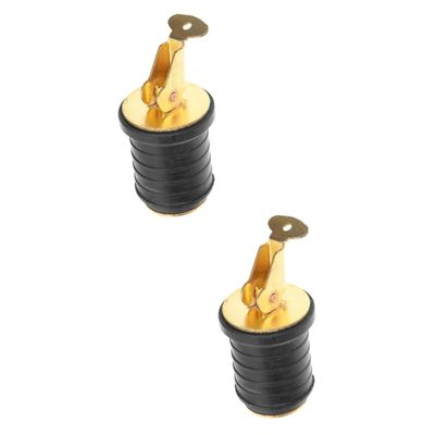 Kisangel 2pcs Drain Plug for Kayaks and Boats Rotatable Scupper Plug Accessory for Drain Easy Installation for Water Drainage