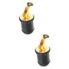 Kisangel 2pcs Drain Plug for Kayaks and Boats Rotatable Scupper Plug Accessory for Drain Easy Installation for Water Drainage view 1
