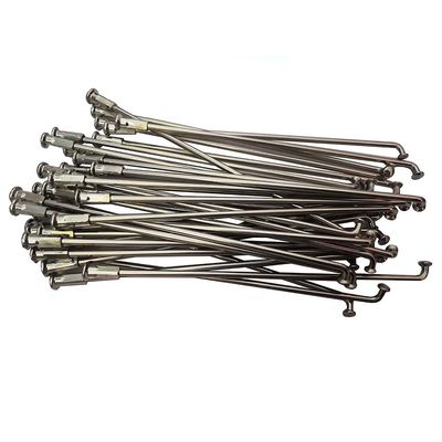 13 Gauge 304 Stainless Steel Electric Bicycle Spokes and Nipples 13G Silver Color E-Bike Spokes of Bag of 36 PCS Dia. about 2.2MM (232MM)