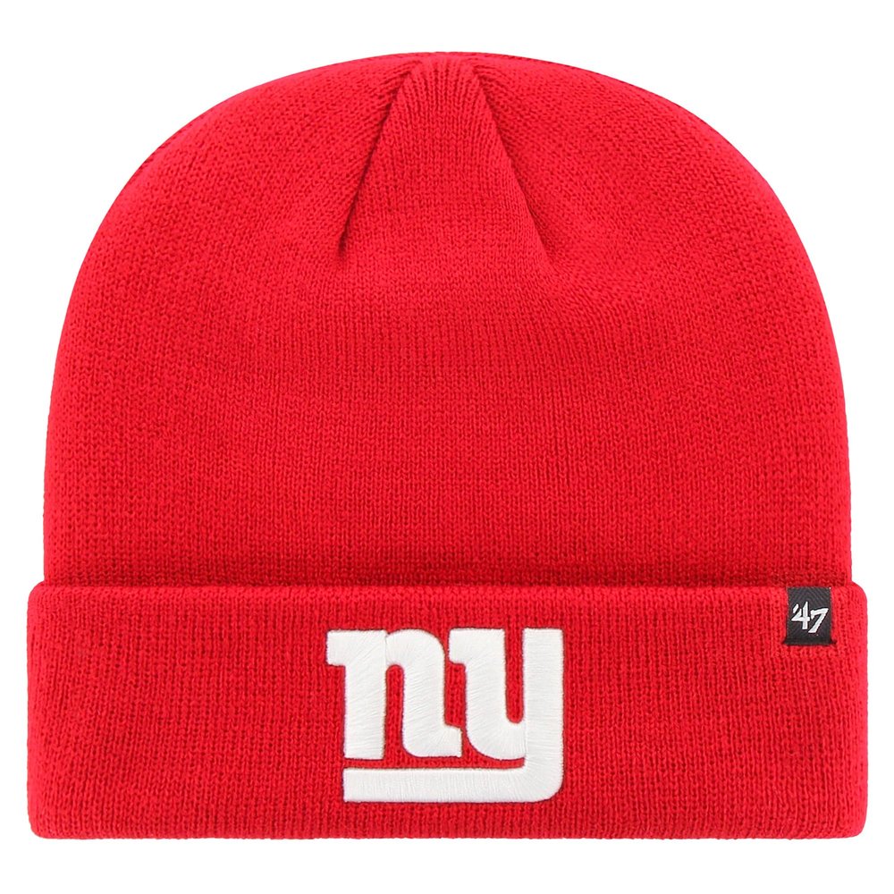 47 Men's Red New York Giants Secondary Basic Cuffed Knit Hat