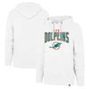 47 Men's White Miami Dolphins Elements Arch Headline Pullover Hoodie view 1