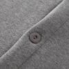 Womens Solid Color Fleece Jacket Snap Front Cardigan Sweatshirt for Women Cardigan Sweater Knit (Grey, XXXXL) view 3