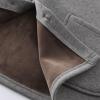Womens Solid Color Fleece Jacket Snap Front Cardigan Sweatshirt for Women Cardigan Sweater Knit (Grey, XXXXL) view 4
