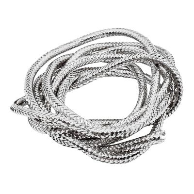 NineFit Basics Shimmering Mylar Braid Tubing for Fly Tying and Lure Making, Silver, Dia 3mm length 1m