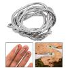 NineFit Basics Shimmering Mylar Braid Tubing for Fly Tying and Lure Making, Silver, Dia 3mm length 1m view 2