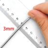 NineFit Basics Shimmering Mylar Braid Tubing for Fly Tying and Lure Making, Silver, Dia 3mm length 1m view 3
