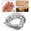 NineFit Basics Shimmering Mylar Braid Tubing for Fly Tying and Lure Making, Silver, Dia 3mm length 1m view 4