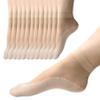 12 Pairs Nylon Socks for Women Sheer Ankle Socks w/Reinforced Bottom and Toe by Daisy&Dino, 12-Nude view 1