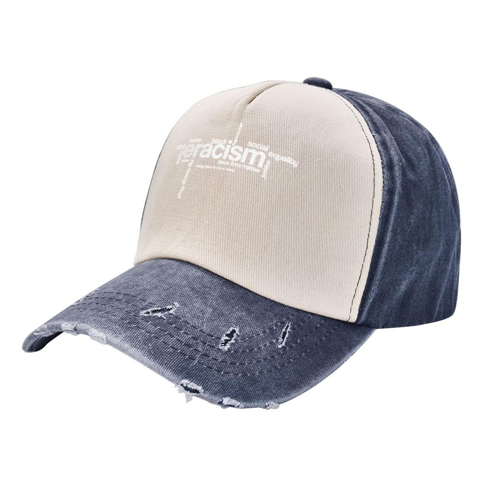 ADTEMP Eracism Outdoor Adult Washed Baseball Cap, Cowboy Hat, Travel Hat Navy Blue