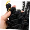 DOITOOL 3pcs Boho Braids Wig Women African Dirty Braid Girls Wig Curly Hair Accessories Springy for Parties view 2