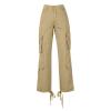 Fashion Women High Waisted Cargo Pants Patchwork Wide Leg Pants Baggy Streetwear Y2K Teen Girls Casual Hiking Pants view 3