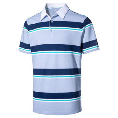 Men's Short Sleeve Polo Shirts for Men Casual Collared Striped Rugby Shirts for Mens Soft Pique Cotton Dry Fit Golf Polo Shirts for Men, XL