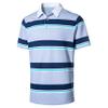Men's Short Sleeve Polo Shirts for Men Casual Collared Striped Rugby Shirts for Mens Soft Pique Cotton Dry Fit Golf Polo Shirts for Men, XL view 1