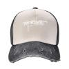 ADTEMP Eracism Outdoor Adult Washed Baseball Cap, Cowboy Hat, Travel Hat Black and White view 3