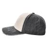 ADTEMP Eracism Outdoor Adult Washed Baseball Cap, Cowboy Hat, Travel Hat Black and White view 4