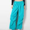 Womens Cargo Pants High Waisted Wide Leg Pants Baggy Fashion Y2K Teen Girls Streetwear Travel Hiking Pants with Pockets view 2