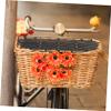 BESPORTBLE 2pcs Lightweight Bike Basket Cover Easy to Install Sturdy Protective Lid for Front Baskets Keeps Items Secure While Riding Folding Design view 2