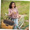 BESPORTBLE 2pcs Lightweight Bike Basket Cover Easy to Install Sturdy Protective Lid for Front Baskets Keeps Items Secure While Riding Folding Design view 4
