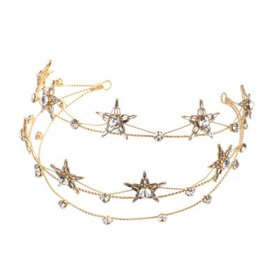 DOITOOL Stars Goddess Crown Lightweight and Safe Headband for Birthday Parties Holiday Christmas Party Cosplay