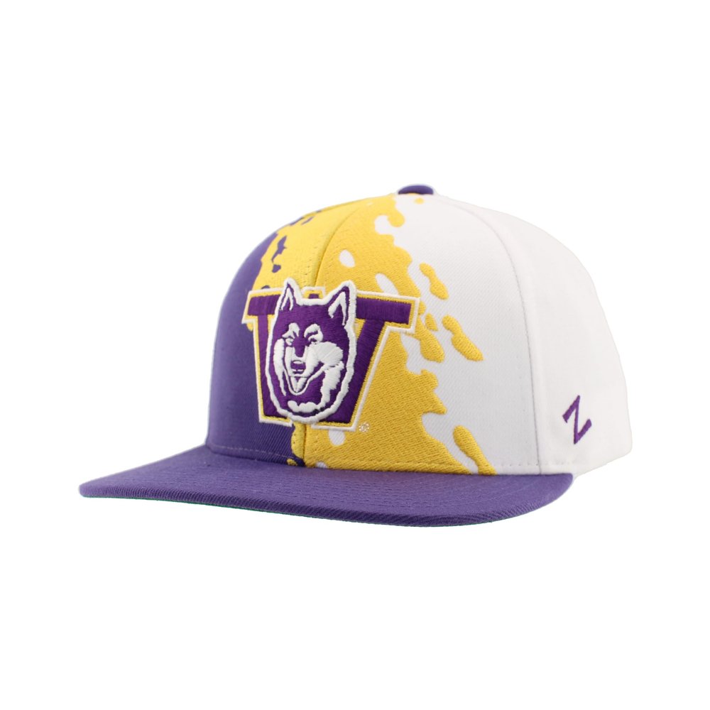 Washington Huskies NCAA Officially Licensed Hat Flat Snapback Z11 Retro Paintbrush