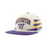 Washington Huskies NCAA Officially Licensed Hat Flat Snapback Z11 Retro Diamond Team Color view 1