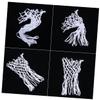 Happyyami Professional Basketball Netting 12 Loop Nylon Mesh Basketball Net Bulk Replacement Basketball Netting for Rim White Sturdy and Weatherproof view 1