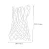 Happyyami Professional Basketball Netting 12 Loop Nylon Mesh Basketball Net Bulk Replacement Basketball Netting for Rim White Sturdy and Weatherproof view 2