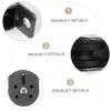 Happyyami 2pcs Fitness Bearing Pulley with Mute Wheel Heavy-Duty Workout Lifting Equipment for Home Gym Wall and Beam Installation Smooth with Expansion Bolts view 2