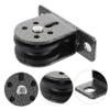 Happyyami 2pcs Fitness Bearing Pulley with Mute Wheel Heavy-Duty Workout Lifting Equipment for Home Gym Wall and Beam Installation Smooth with Expansion Bolts view 3