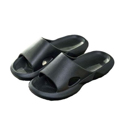 ANEIDA Unisex Slippers for Women/Men Non-Slip Ultralight Flat Soft Sandals Soft House Flip Flop for Indoor Home Garden Bathroom Poolside(Size:EU 40-41,Color:Black)