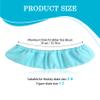 Cuayaes Ice Skate Guards,Soft Ice Skate Blade Covers,Figure Skate Guards Youth Hockey Skate Guards,Elastic Figure Skating Soakers Blades Protector Cover for Girls BoysLight Blue view 2