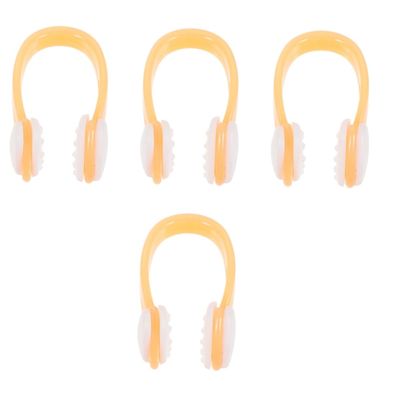 Mobestech 4pcs Swimming Nose Clip Skid Silicone Nose Clip for Adults Boys and Girls Lightweight and Comfortable Design Prevents Water Ingress for Swimming and Water Sports Activities