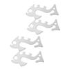 Happyyami 4pcs Stainless Steel Rope Tightener for Outdoor Activities Camping Cord Adjusters for Hiking Backpacking and Tents view 1