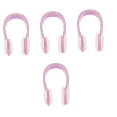 Mobestech 4pcs Silicone Swimming Nose Clip Skid Design and Comfortable Fit for Adults Boys and Girls Prevents Water Ingress for Pool and Diving Activities Nose for Swimmers