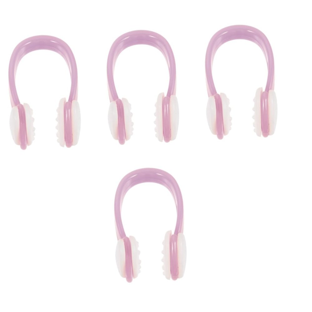 Mobestech 4pcs Silicone Swimming Nose Clip Skid Design and Comfortable Fit for Adults Boys and Girls Prevents Water Ingress for Pool and Diving Activities Nose for Swimmers