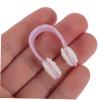 Mobestech 4pcs Silicone Swimming Nose Clip Skid Design and Comfortable Fit for Adults Boys and Girls Prevents Water Ingress for Pool and Diving Activities Nose for Swimmers view 2