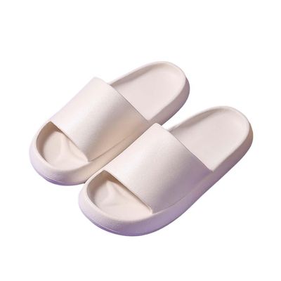 ANEIDA Pillow Slippers for Women Men Non-Slip Soft Cloud Slides Thick Sole Quick Dry Bathroom Shower Sliders Summer House Indoor Outdoor Sandals(Size:EU 36-37,Color:White)