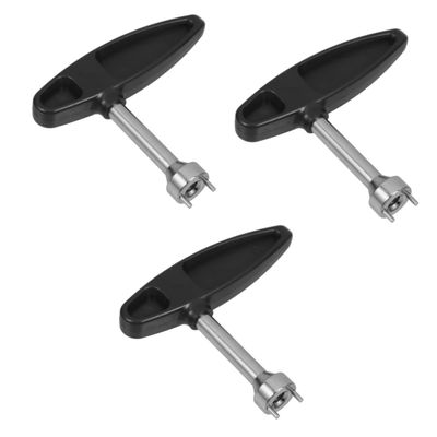Kisangel 3pcs Gearless Type Plastic Handle Shoes Spike Wrench for Men Golf Shoes Fastener Removal Tool Essential Golf Accessory