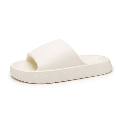 ANEIDA Slippers for Women and Men, Slippers Quick Drying Slide Sandal with Thick Sole Non-Slip Soft Shower Slippers Open House Sandals for Indoor Outdoor(Size:EU 40-41,Color:White)