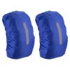 M METERXITY 2 Pack Backpack Rain Cover - Waterproof Lightweight Cover with Vertical Reflective Strap, Apply to Cycling/Hiking/Mountain Climbing (30-40L, S, Navy Blue) view 1