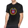 WOLEN 82nd Airborne Division Men's Round Neck Comfortable Short Sleeve T-Shirt Black view 2