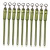 Yardwe 10pcs Outdoor Fishing Rolling Swivel Hook Connector for Freshwater and Saltwater Fishing Strong Lightweight Design for Bass Walleye and More view 1