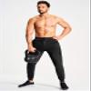 YOVVI Men's Athletic Joggers Stretch Sweatpants with Zipper Pockets Lightweight Running Workout Gym Track Golf Jogging Training Sweat Pants for Men(Black,S) view 2