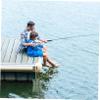 Yardwe Folding Fishing Basket with Drawstring Closure Durable Nylon Fish Mesh Cage for Easy Catching Portable Fish Holding Net for Freshwater and Saltwater Use view 2